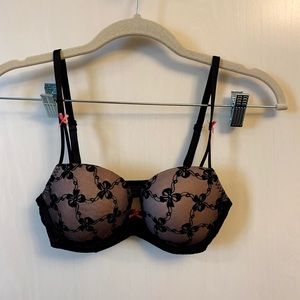 Betsy Johnson Black Lace Bra